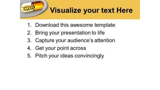 Golden Capsule With Balls PowerPoint Templates Ppt Backgrounds For Slides 0413