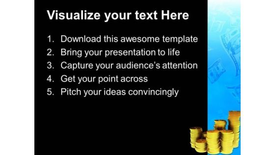 Golden Curency Money PowerPoint Templates And PowerPoint Themes 0812