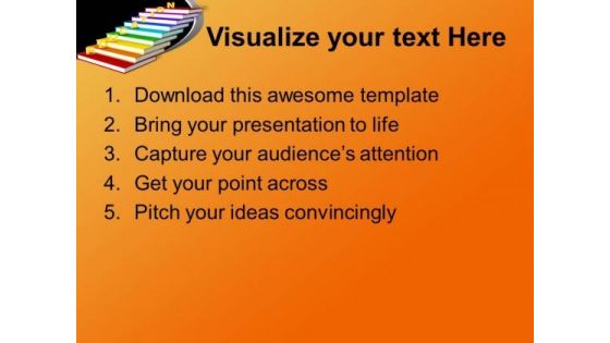Golden Education On Books Future PowerPoint Templates Ppt Backgrounds For Slides 0113