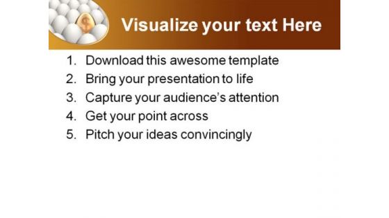 Golden Egg Leadership PowerPoint Template 0810
