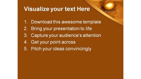 Golden Egg Leadership PowerPoint Templates And PowerPoint Backgrounds 0611