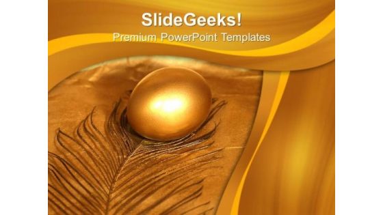 Golden Egg Nature PowerPoint Templates And PowerPoint Themes 0812