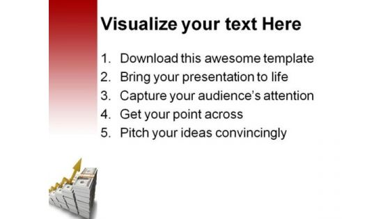 Golden Growth Future PowerPoint Background And Template 1210