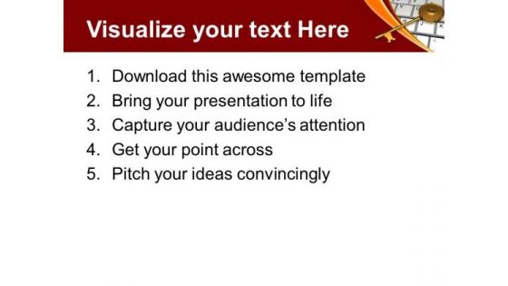 Golden Key On Keyboard Security PowerPoint Templates Ppt Backgrounds For Slides 0213