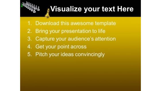 Golden King Leadership PowerPoint Templates Ppt Background For Slides 1112