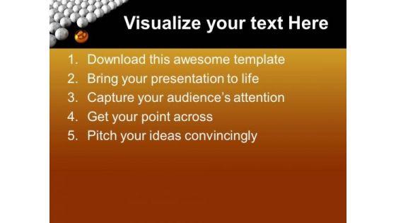 Golden Sphere Standing Out Of Crowd PowerPoint Templates Ppt Backgrounds For Slides 0213