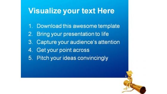 Golden Thinker On Degree Education PowerPoint Themes And PowerPoint Slides 0311