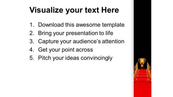 Golden Trophy Winner Competition PowerPoint Templates Ppt Backgrounds For Slides 1212