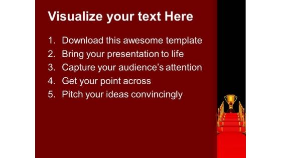 Golden Trophy Winner Competition PowerPoint Templates Ppt Backgrounds For Slides 1212