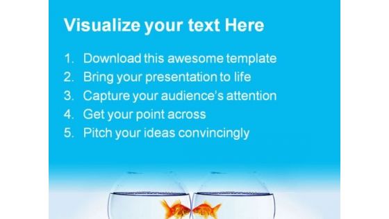 Goldfish And Aquarium Animals PowerPoint Templates And PowerPoint Backgrounds 0311