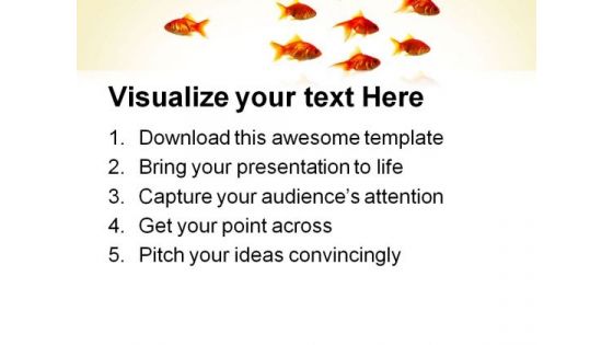 Goldfish Animals PowerPoint Templates And PowerPoint Backgrounds 0611