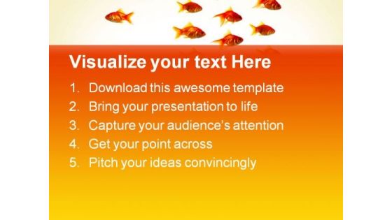 Goldfish Animals PowerPoint Templates And PowerPoint Backgrounds 0611