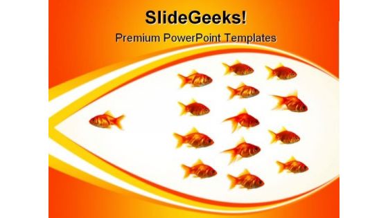 Goldfish Animals PowerPoint Templates And PowerPoint Backgrounds 0611