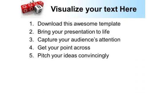 Good Job Business PowerPoint Templates And PowerPoint Themes 0512