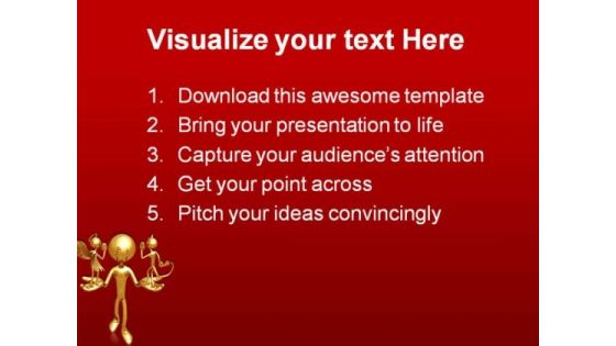 Good Or Evil Metaphor PowerPoint Themes And PowerPoint Slides 0411