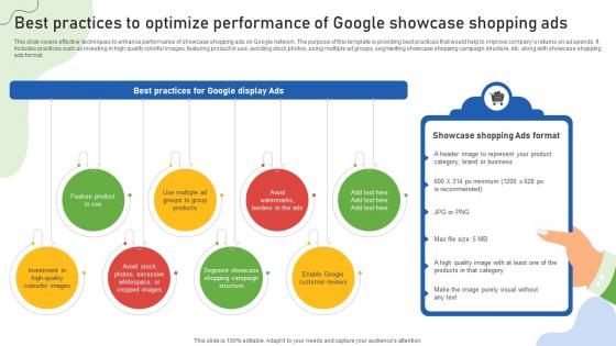Google Ads Categories Best Practices To Optimize Performance Of Google Showcase Shopping Ads MKT SS V