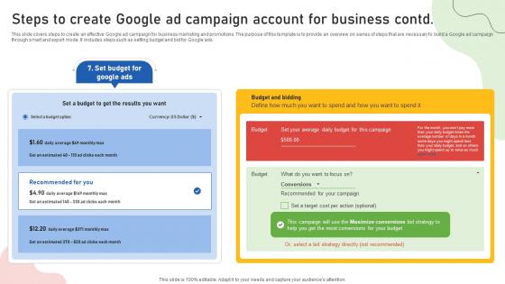 Google Ads Categories Steps To Create Google Ad Campaign Account For Business MKT SS V