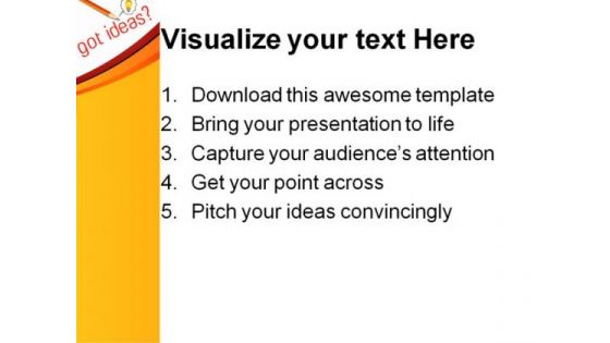 Got Ideas Business PowerPoint Template 0810