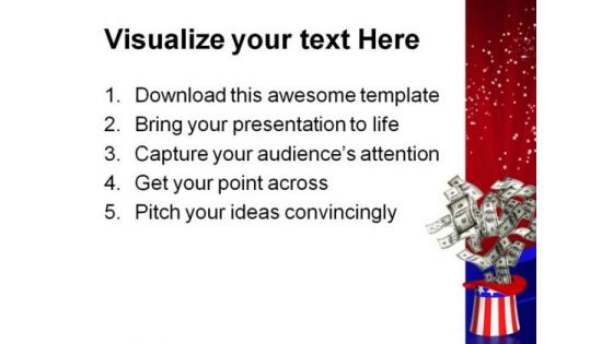 Government Money Americana PowerPoint Themes And PowerPoint Slides 0211