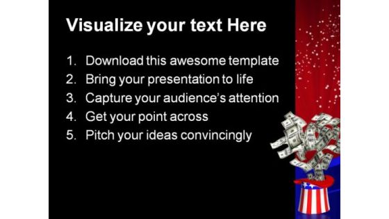 Government Money Americana PowerPoint Themes And PowerPoint Slides 0211