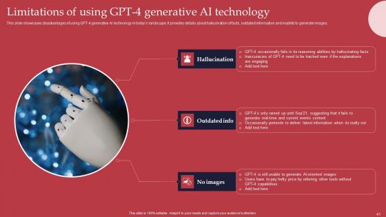 Gpt 4 Revolutionary Generative AI Innovation Ppt Powerpoint Presentation Complete Deck With Slides