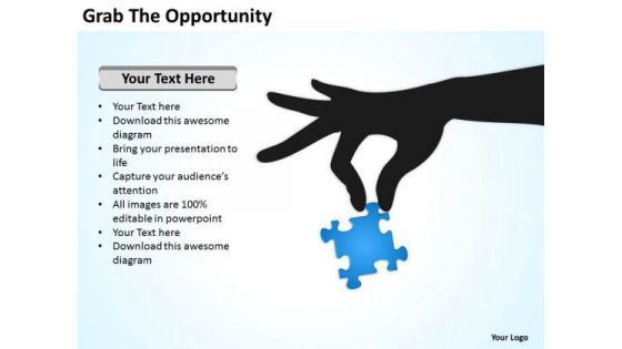 Grab The Opportunity Ppt Outline For Business Plan PowerPoint Templates