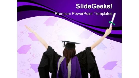 Graduate Student Education PowerPoint Backgrounds And Templates 1210