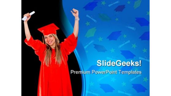 Graduate Student Law PowerPoint Backgrounds And Templates 1210