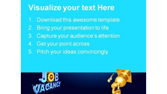 Graduate Thinking Of Job Future PowerPoint Templates And PowerPoint Backgrounds 0311