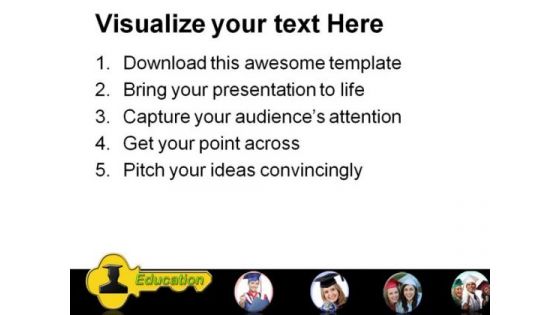 Graduating Education PowerPoint Backgrounds And Templates 1210