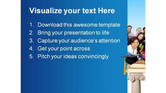 Graduation01 Education PowerPoint Template 1110