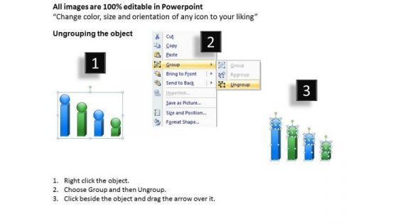 Graph And Spheres Stacked In Line 4 Stages Business Plan PowerPoint Slides