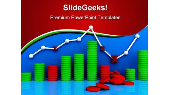 Graph Business PowerPoint Backgrounds And Templates 1210