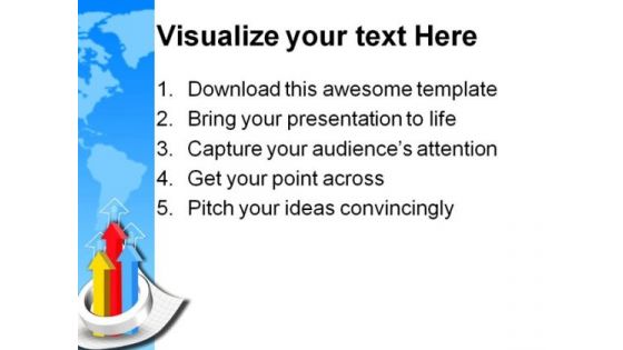 Graph Business PowerPoint Template 0810