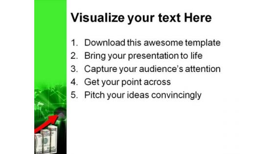Graph Business PowerPoint Template 1010