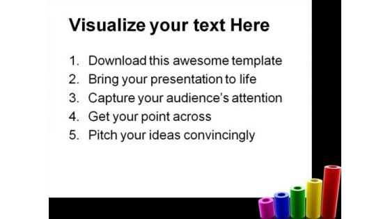 Graph Business PowerPoint Template 1110