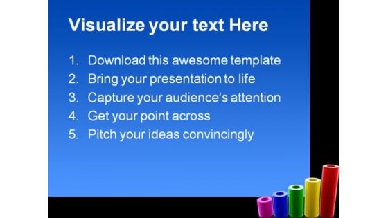 Graph Business PowerPoint Template 1110