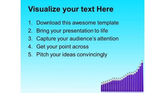 Graph Of Pencils Education Concept PowerPoint Templates Ppt Backgrounds For Slides 1212