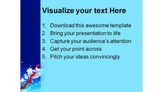 Graph Of Success Business PowerPoint Themes And PowerPoint Slides 0311