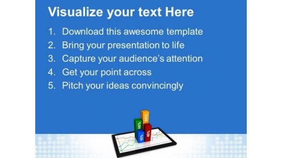 Graph On Ipad Business Growth PowerPoint Templates And PowerPoint Themes 1012