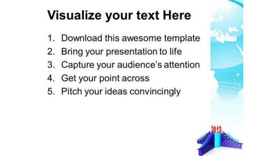 Graph Represents Growth New Year Concept PowerPoint Templates Ppt Backgrounds For Slides 1212