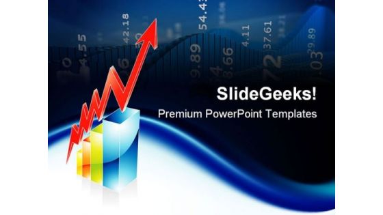Graph Rising Business PowerPoint Templates And PowerPoint Backgrounds 0611