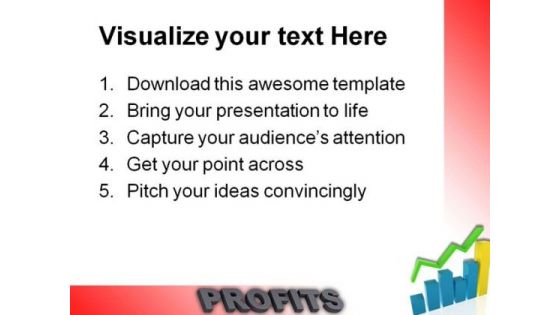 Graph Showing Profits Business PowerPoint Themes And PowerPoint Slides 0511