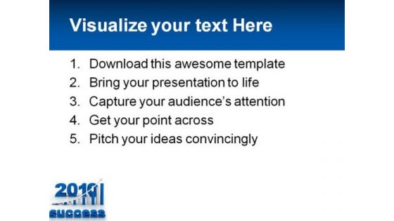 Graph Success PowerPoint Template 0810