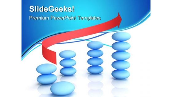 Graph With Positive Growth Business PowerPoint Templates And PowerPoint Backgrounds 0611