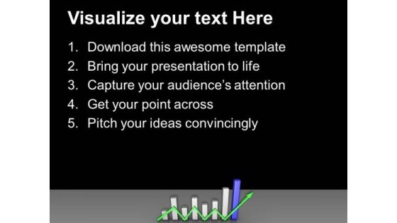 Graph With Success Arrow Finance PowerPoint Templates And PowerPoint Themes 0912