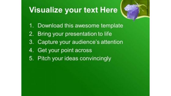 Graphic Background With Purple Flower PowerPoint Templates Ppt Backgrounds For Slides 0613