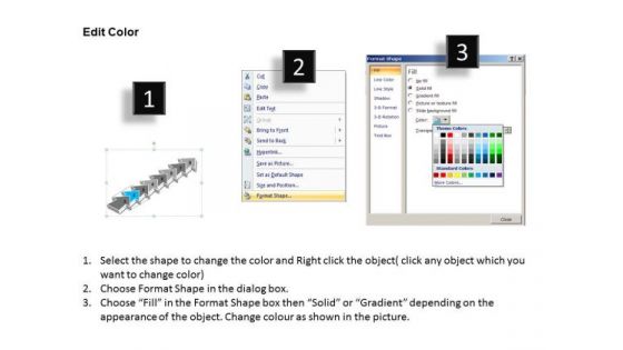 Graphical Arrows 8 Issues Free Flowchart Maker PowerPoint Templates
