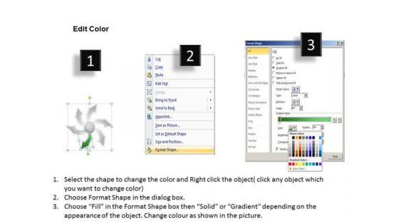 Graphical Illustration Of 6 Data Processes And Flows Circular PowerPoint Slides