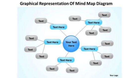 Graphical Representation Of Mind Map Diagram Ppt Business Plan PowerPoint Slides